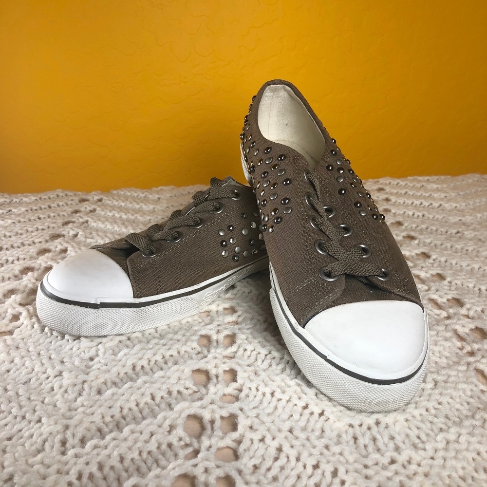 Juicy Couture Studded Sneakers Olive